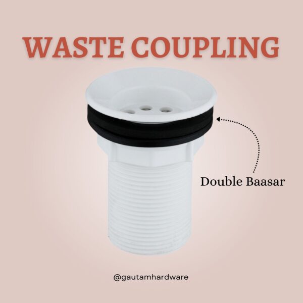 Gravity Waste Coupling with Double/Taper Washer PTMT - Image 2