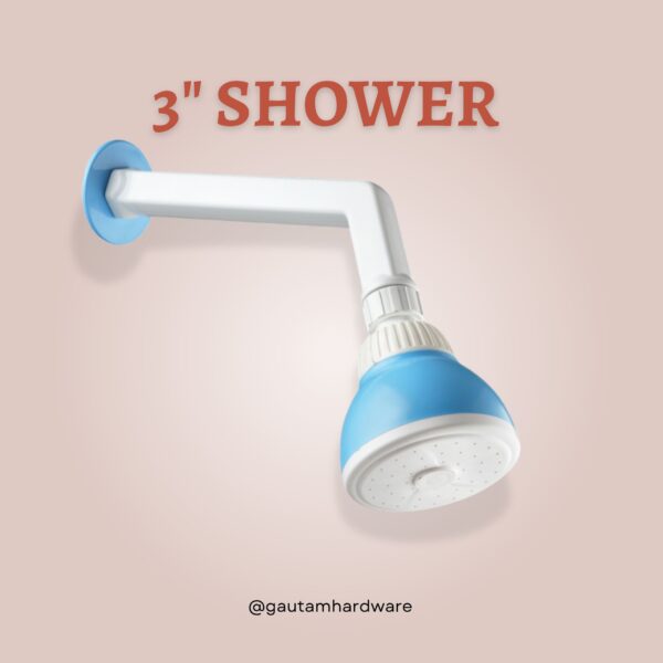Gravity Overhead Shower with Arm 3" PTMT - Image 2