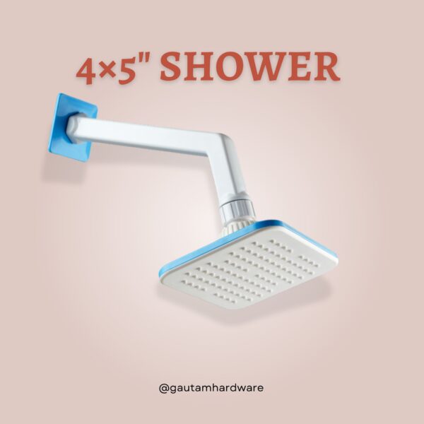 Gravity Overhead Shower 4x5" with Arm PTMT - Image 2