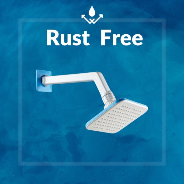 Gravity Overhead Shower 4x5" with Arm PTMT - Image 3